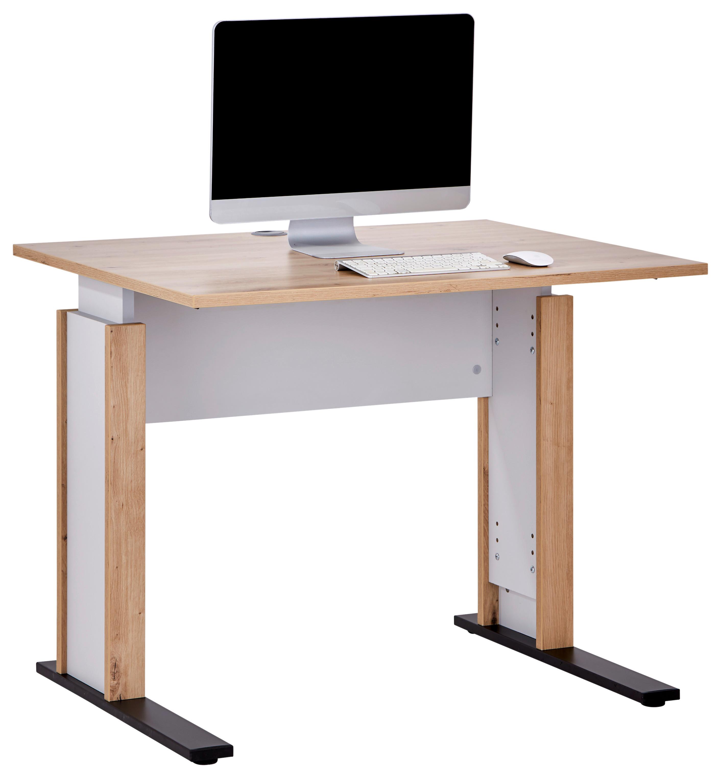 Schreibtisch m. Kabeldurchlass B:100cm H:71,5-80cm Kontor K9