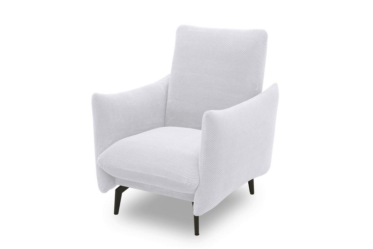 Sessel Silberfarben B: 85 Cm - Silberfarben/Schwarz, Design, Textil (85/102/95cm) - MID.YOU