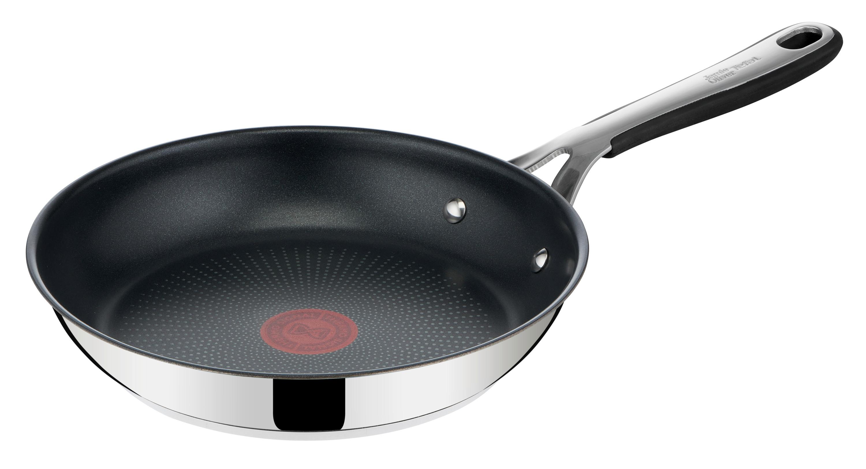 BRATPFANNE JAMIE OLIVER ESSENTIALS - Edelstahlfarben, Basics, Metall (24cm) - Tefal