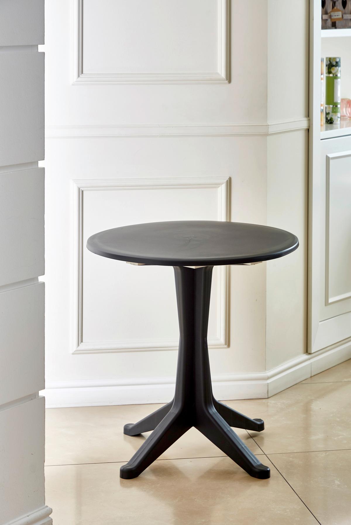 Gartentisch Levante Anthrazit - Anthrazit, MODERN, Kunststoff (70/72cm)