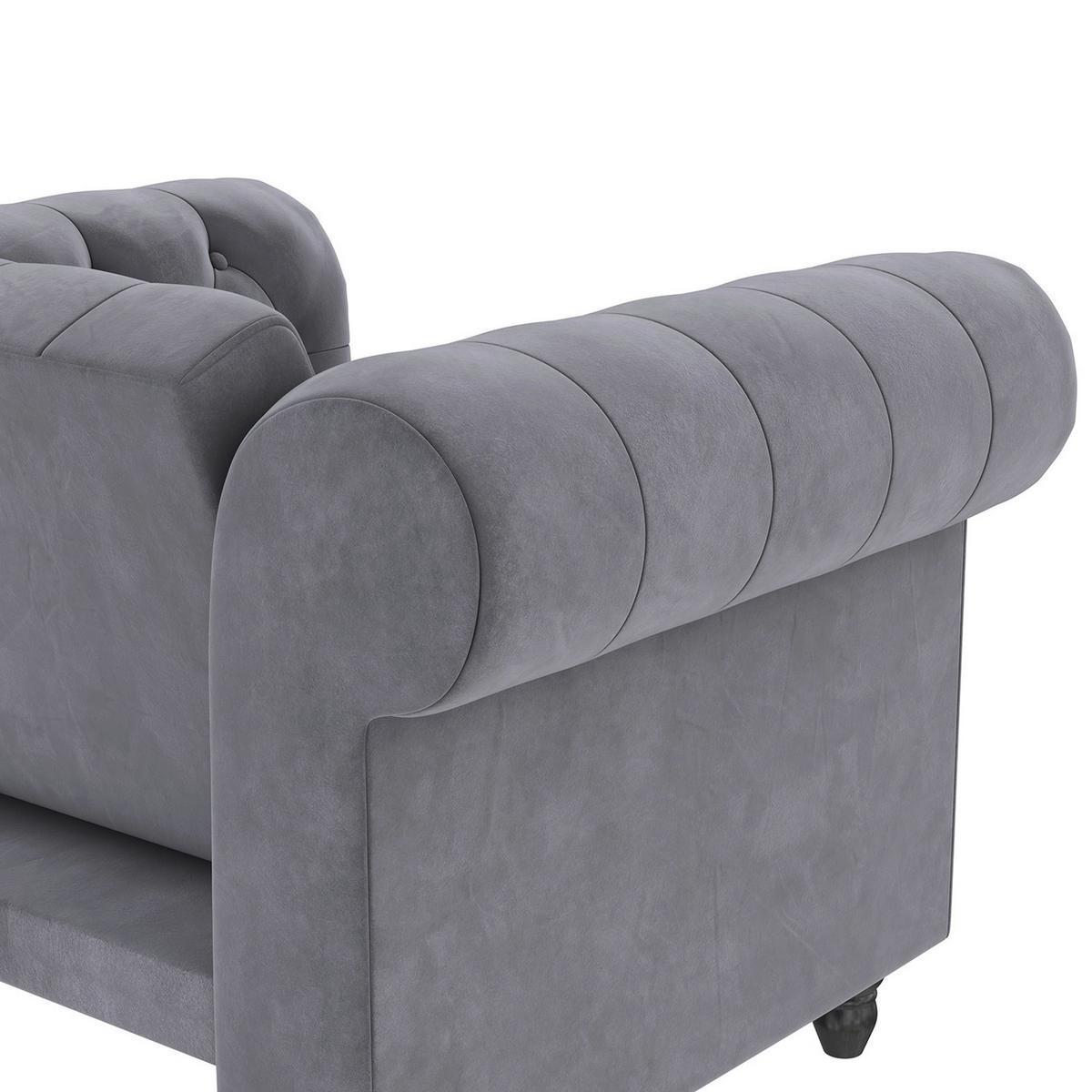 Sessel Firenze Anthrazit, Relaxfunktion - Anthrazit/Schwarz, Basics, Textil (111/83/87cm) - Livetastic