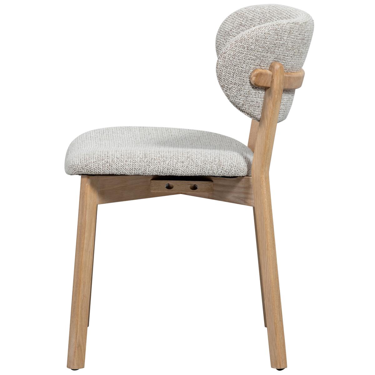 Stuhl-Set Udar Naturfarben B: 51cm - Naturfarben, MODERN, Holz/Textil (51/82/60cm) - Livetastic