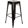 Barhocker Vantaggio High Schwarz Stapelbar - Schwarz, Basics, Metall (44/77/44cm) - MID.YOU