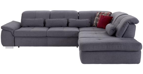 Ecksofa mit Schlaffunktion Paso, Webstoff - Grau, MODERN, Textil (315/260cm) - Luca Bessoni