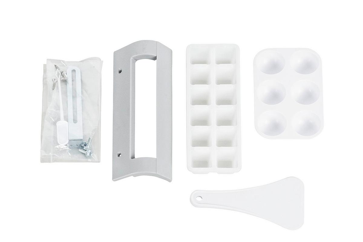 Miniküche mit Kühlschrank und Mikrowelle B: 150 cm Grau/Weiß - Weiß/Grau, KONVENTIONELL, Holzwerkstoff (150cm) - Respekta