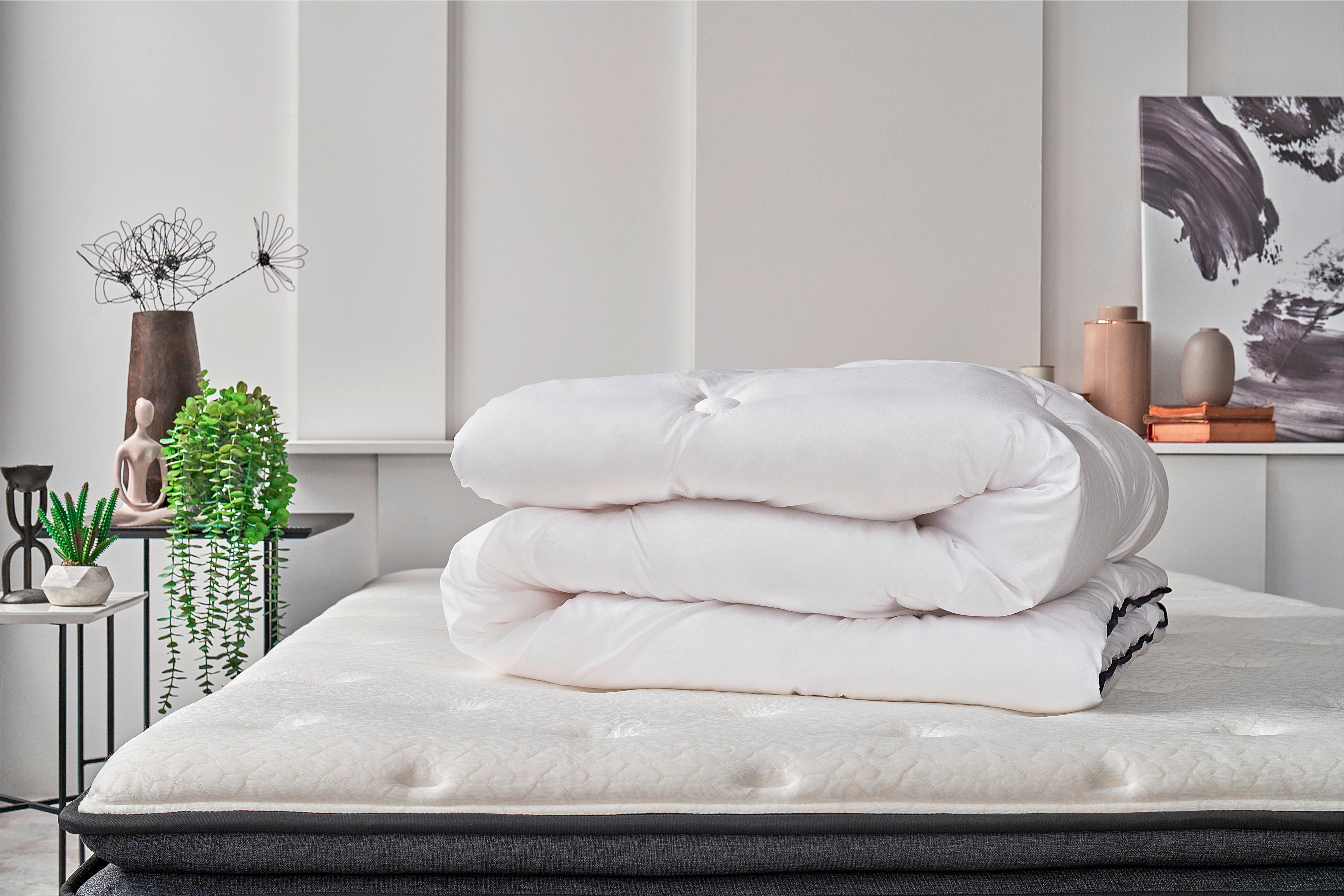 Bettdecke Dacron Microfiber Normal 200x200x7 Cm - Weiß, Basics, Textil (200/200/7cm) - Yatas