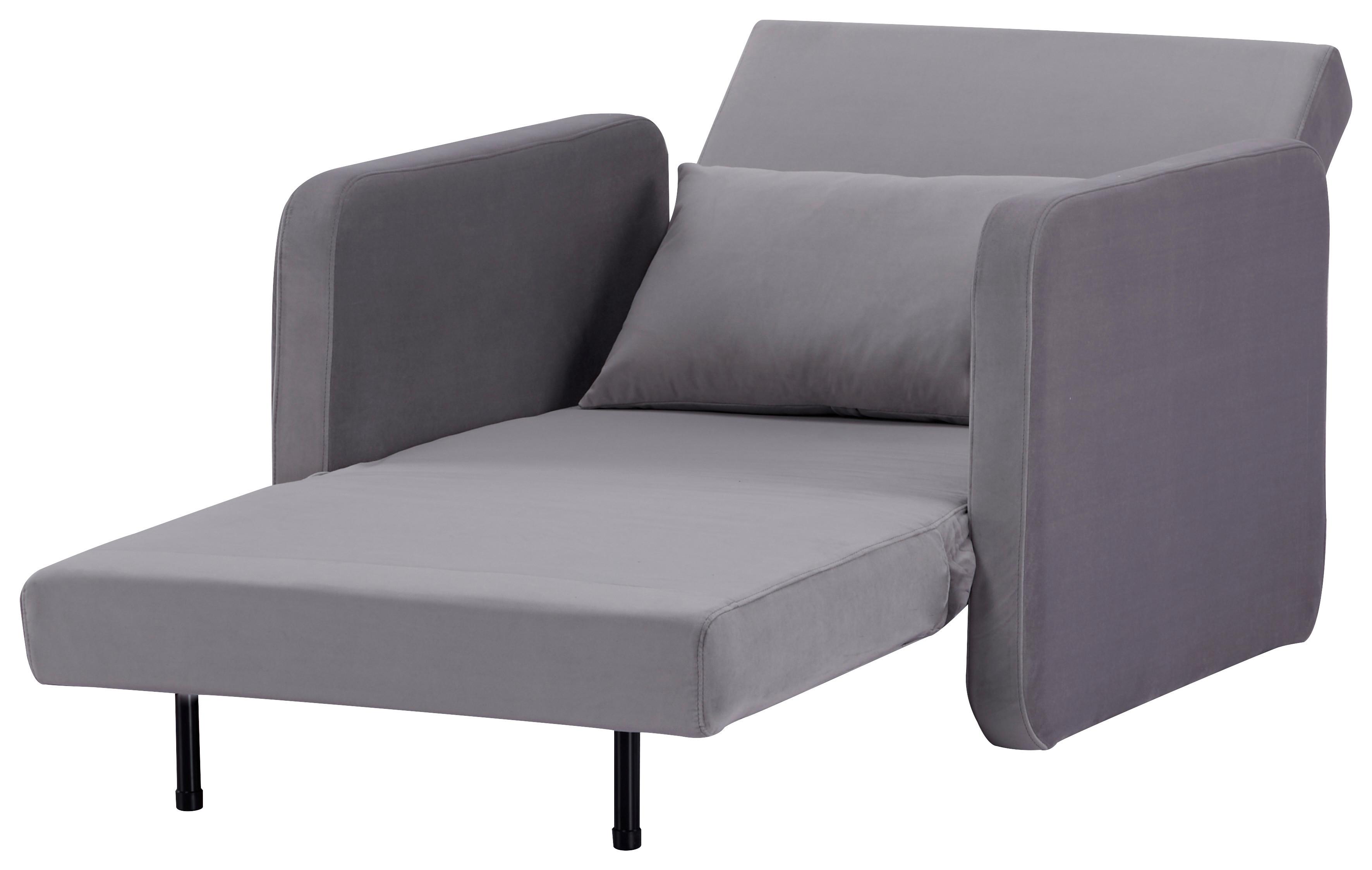 Polstersessel mit Armlehnen York Stoffbezug Grau - Schwarz/Grau, Design, Holz/Textil (93/83/85cm) - Livetastic