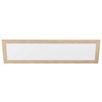 Led-paneel 99473* Poglionasso - Eichefarben/Weiß, Natur, Holz/Kunststoff (124,5/34,5/5,5cm) - Eglo