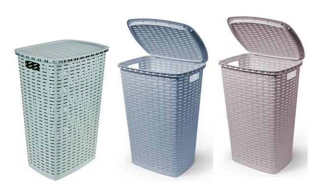 Szennyestartó Kb. 53,7l - pasztellkék/pasztellzöld, Basics (45/34/60cm) - Ondega