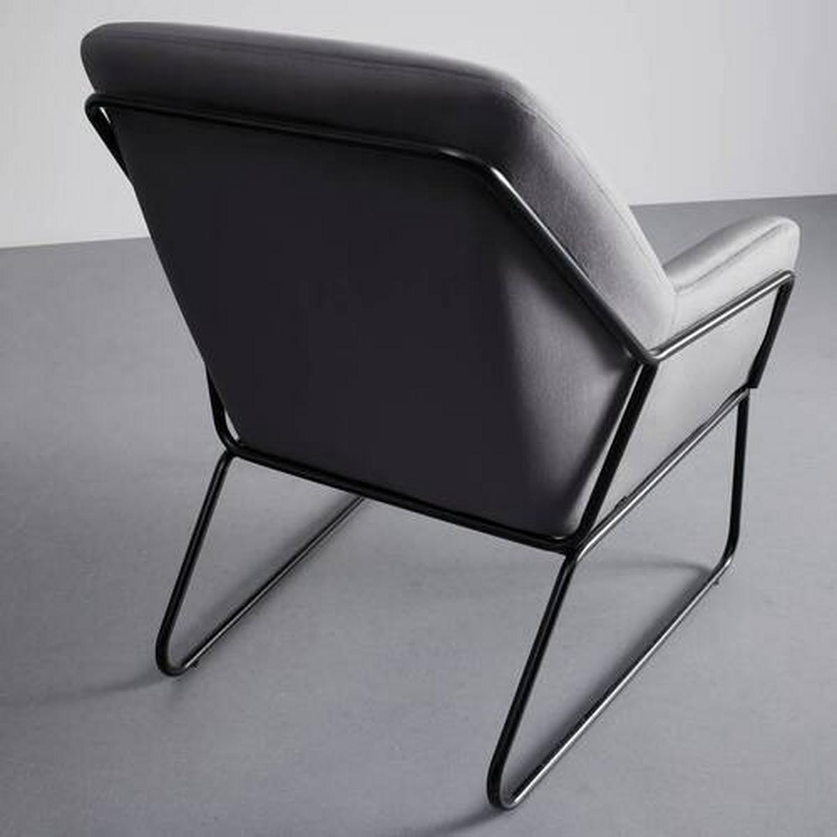 Křeslo KEZIA tmavě šedá - černá/tmavě šedá, Moderní, kov/textil (71/84/79cm) - Bessagi Home