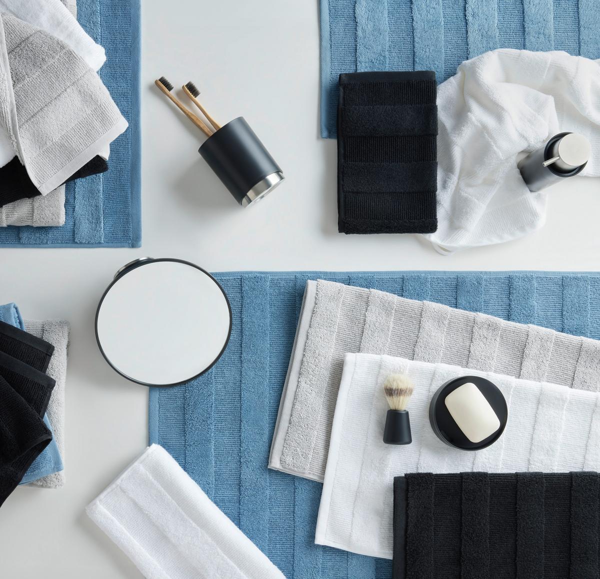 RUČNÍK PRO HOSTY Chris, 30/50cm, černá - černá, textil (30/50cm) - Premium Living