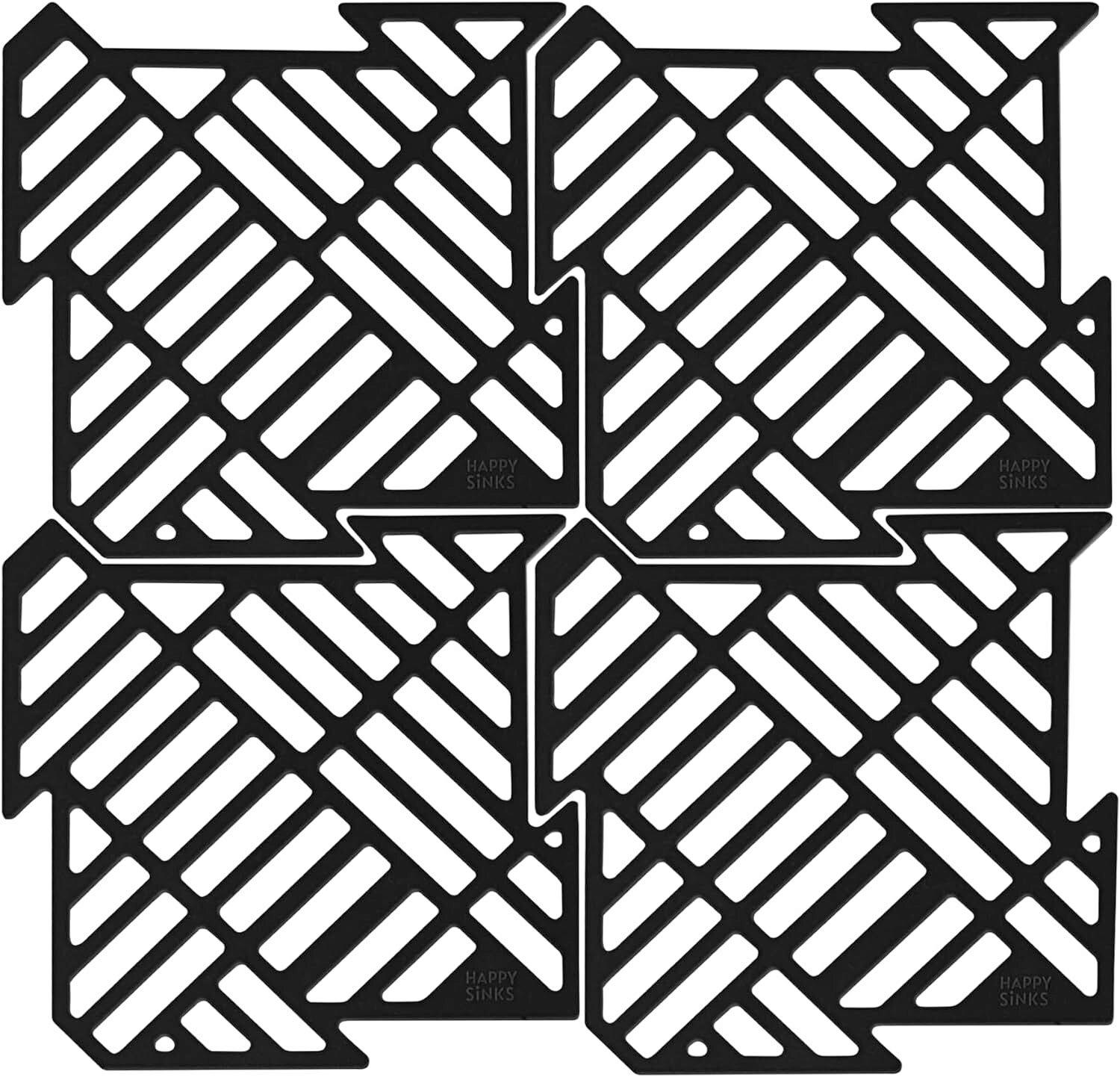 Spülbeckeneinlage Schwarz, Softmatt - Schwarz, Basics, Kunststoff (16/16cm) - HAPPY SINKS