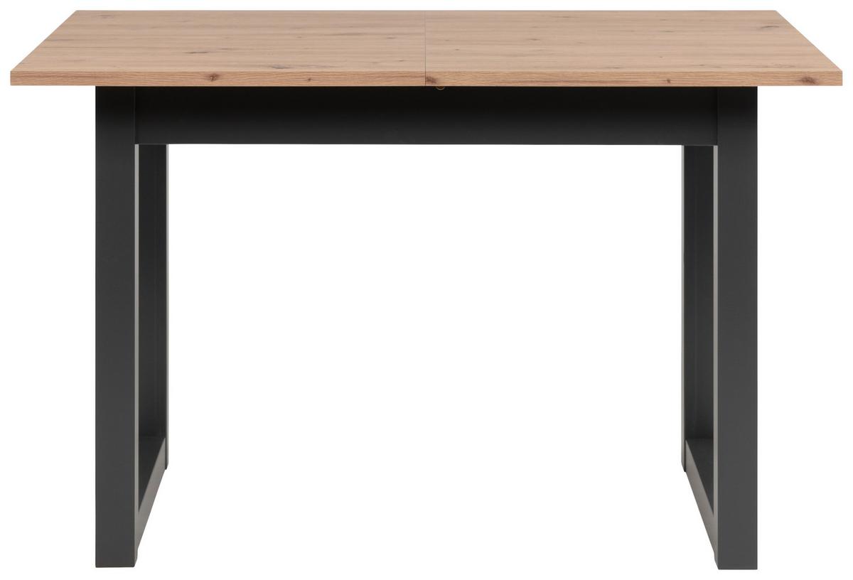 Esstisch Denver 80b - Anthrazit/Eiche Artisan, Basics, Holzwerkstoff (120/80/75cm) - MID.YOU