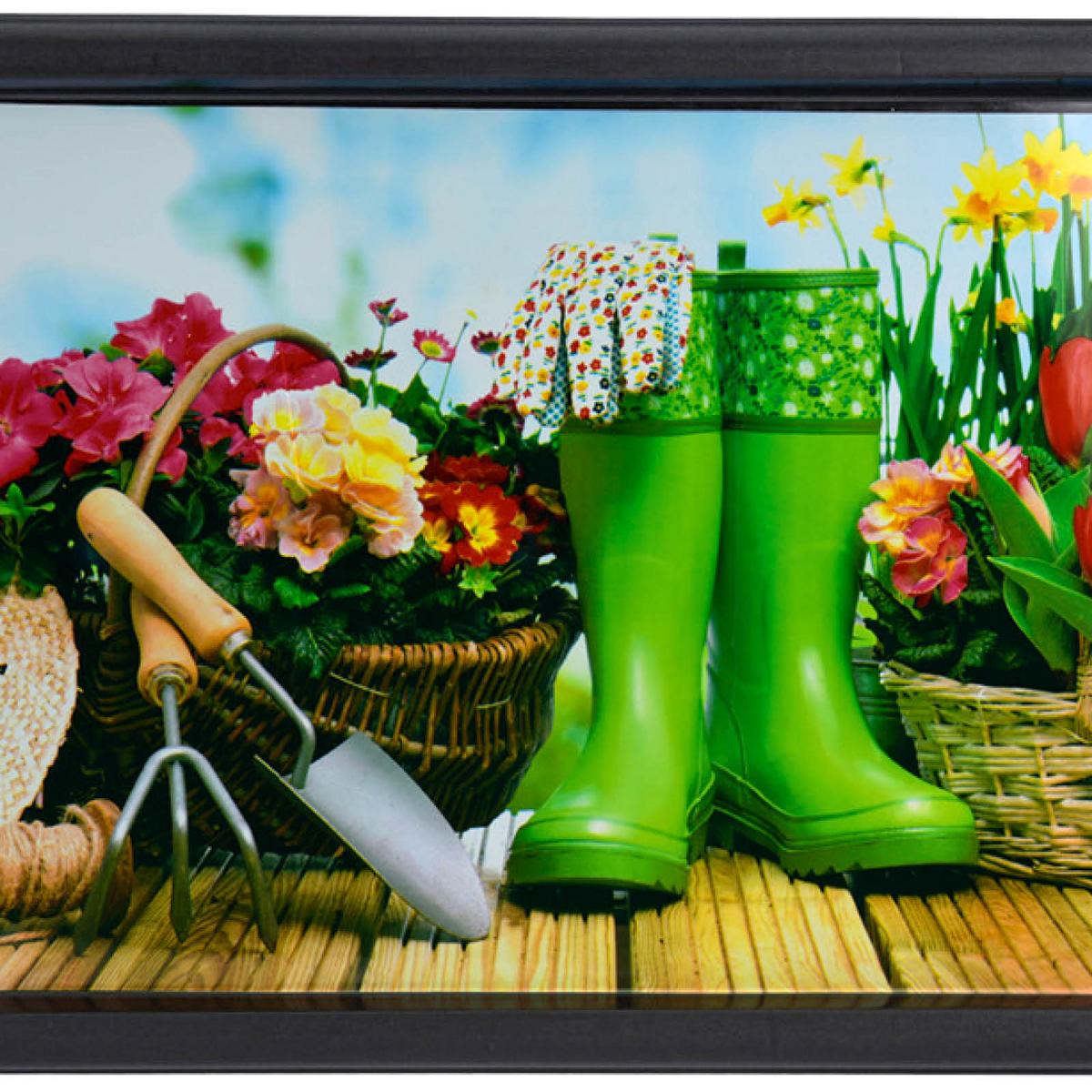 Schuhabtropftasse Fidelia Versch. Motive, 40x55 cm - Schwarz, Kunststoff (40/55cm)