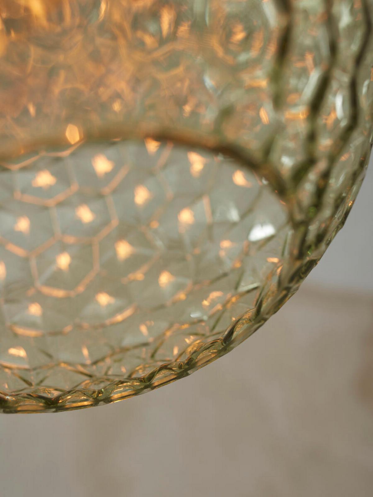 Hängeleuchte Venice/h18/gr - Grün, Trend, Glas (18/27cm) - It's about Romi