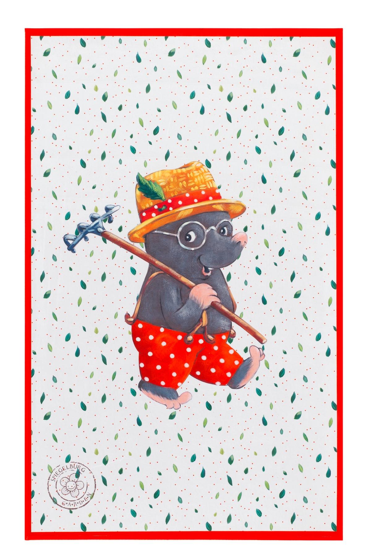 Kinderteppich Maulwurf Rot/ Weiß/grün Garden 100x160 Cm - Rot/Weiß, Trend, Textil (100/160cm)