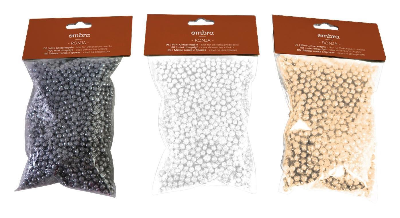 Díszhomok Ronja - Pezsgő/Fehér, modern, Műanyag (10/16cm)