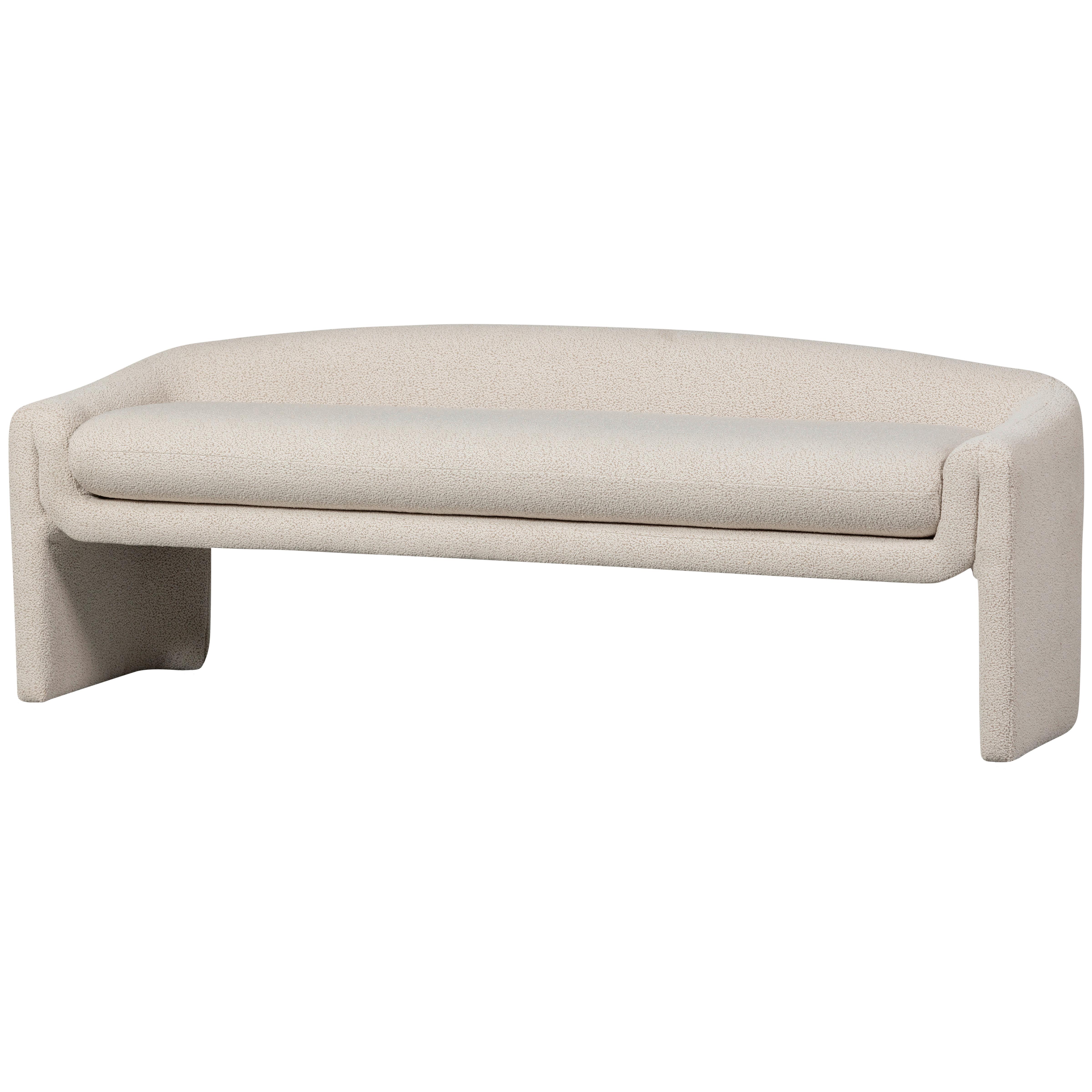 Sitzbank Zone Beige B: 160 cm - Beige, Design, Textil (160/60/52cm) - Livetastic