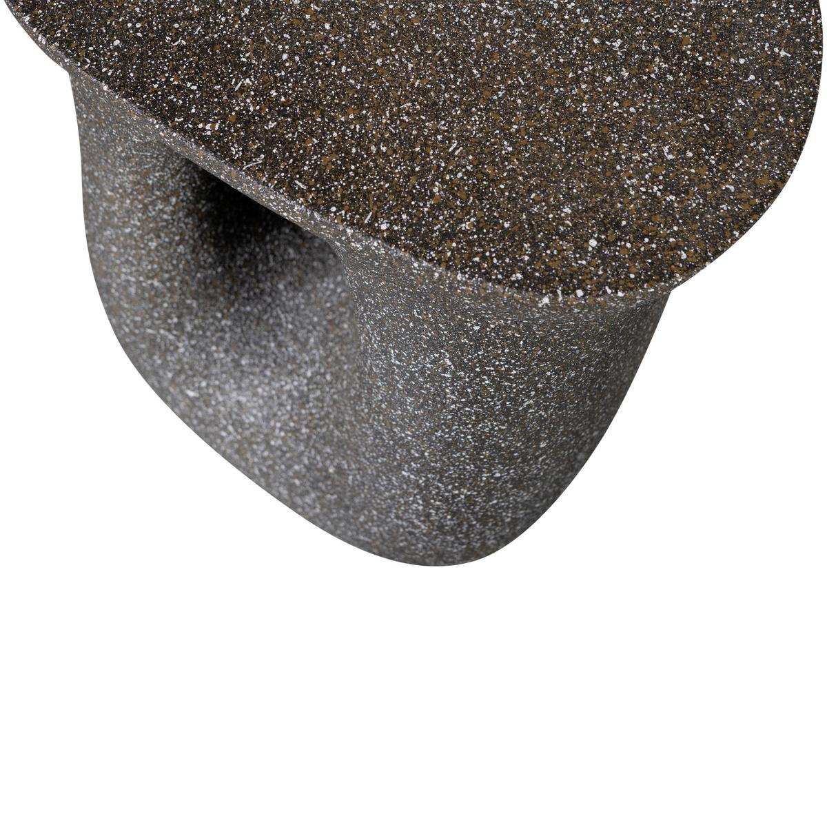 Beistelltisch Moson Schwarz B: 42 cm - Schwarz, Design, Keramik/Metall (42/33/45cm) - Livetastic