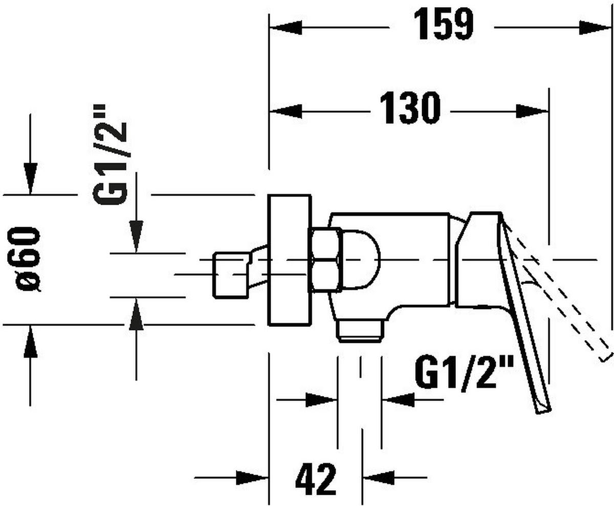 Zuhany Csaptelep No.1 - Trend, fém (21.5/12.8/10.3cm)