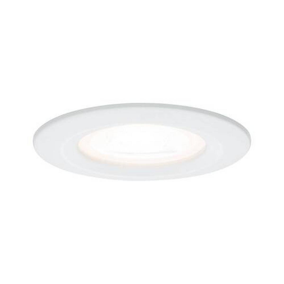 Deckenleuchte Ø 7,8 cm 1-Flammig, Rund - Weiß, Basics, Metall (7,8cm) - Paulmann
