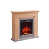 Elektrokamin Pandora - Hellbraun, Basics, Holzwerkstoff/Metall (89/88/25cm)