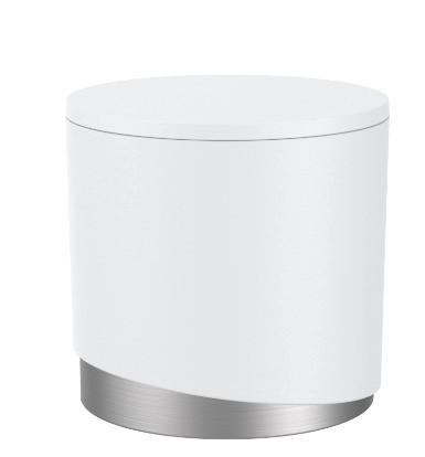 Organizér na kosmetiku Chris - bílá, Moderní, kov/plast (12/10,1cm) - Premium Living