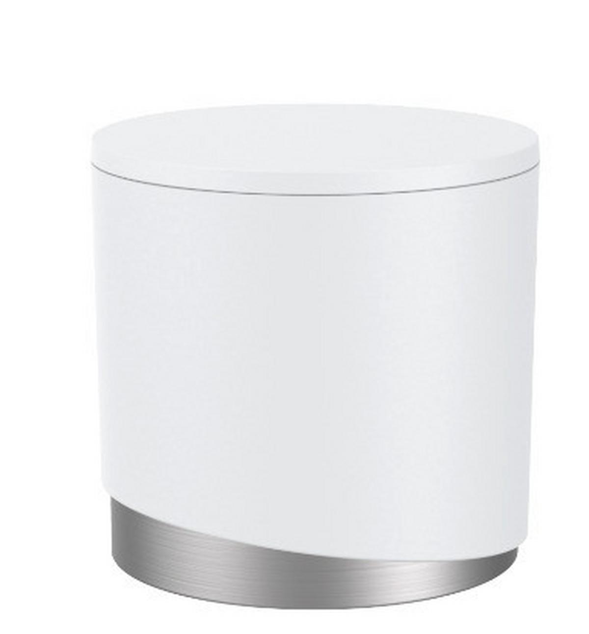 Organizér na kosmetiku Chris - bílá, Moderní, kov/plast (12/10,1cm) - Premium Living