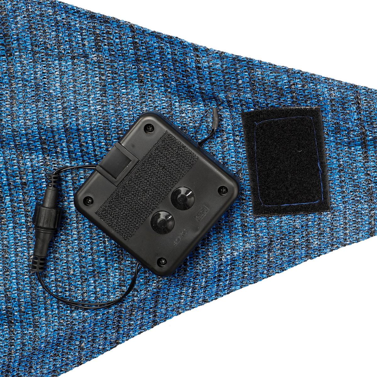 Sonnensegel Dreieck 3x3x3 M - Blau/Schwarz, MODERN, Textil/Metall (300/300/300cm)