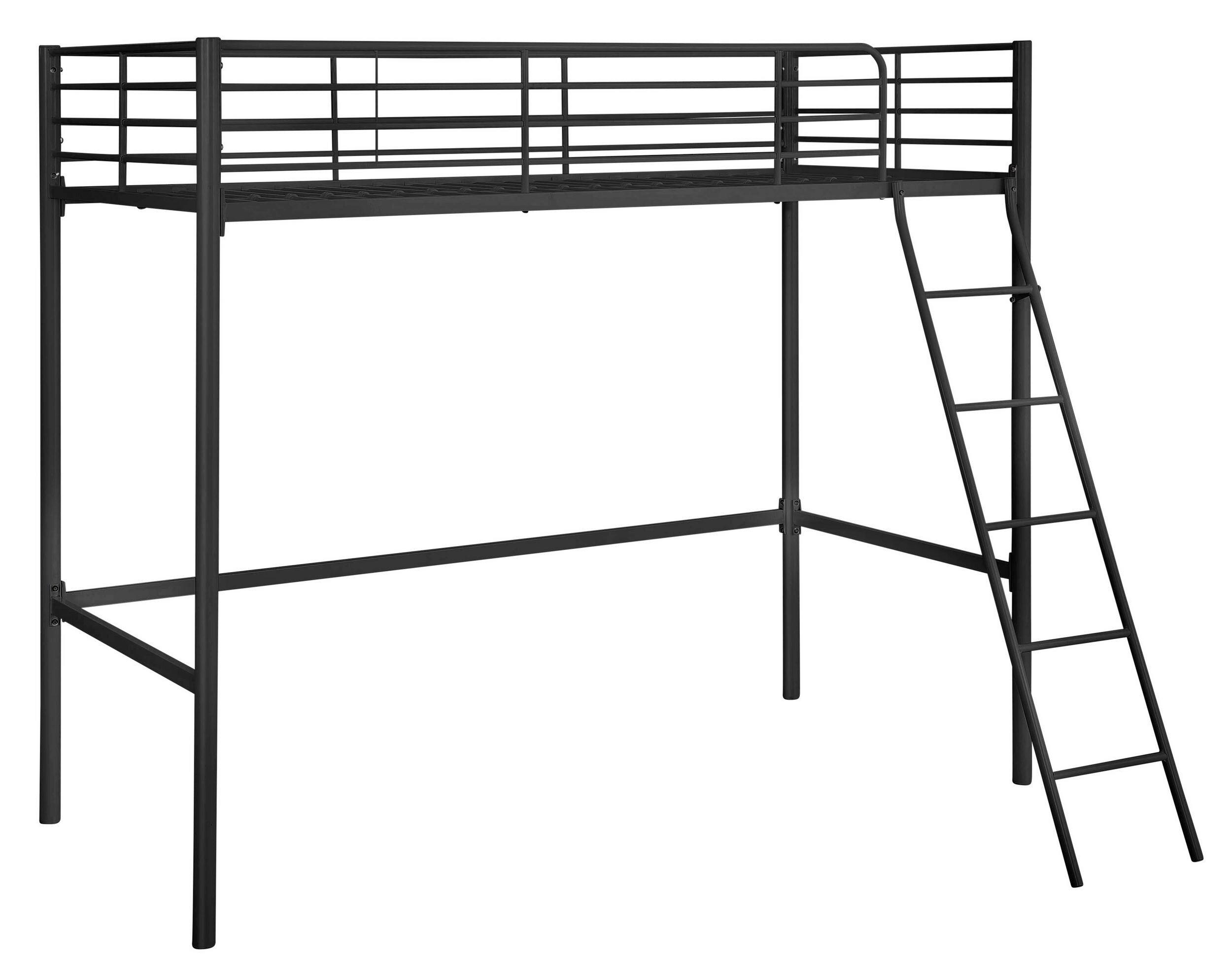 HOCHBETT Clove Schwarz 90x200cm - Schwarz, Design, Metall (90/200cm) - MID.YOU