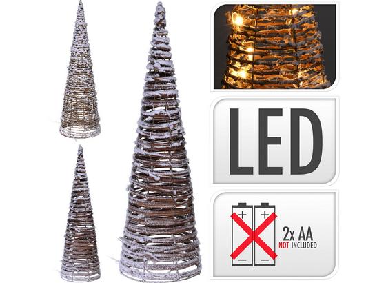 LED-Dekoleuchte Huberta - Braun/Weiß, KONVENTIONELL, Holz (16,5/60cm) LED-Dekoleuchte Huberta - Braun/Weiß, KONVENTIONELL, Holz (16,5/60cm)