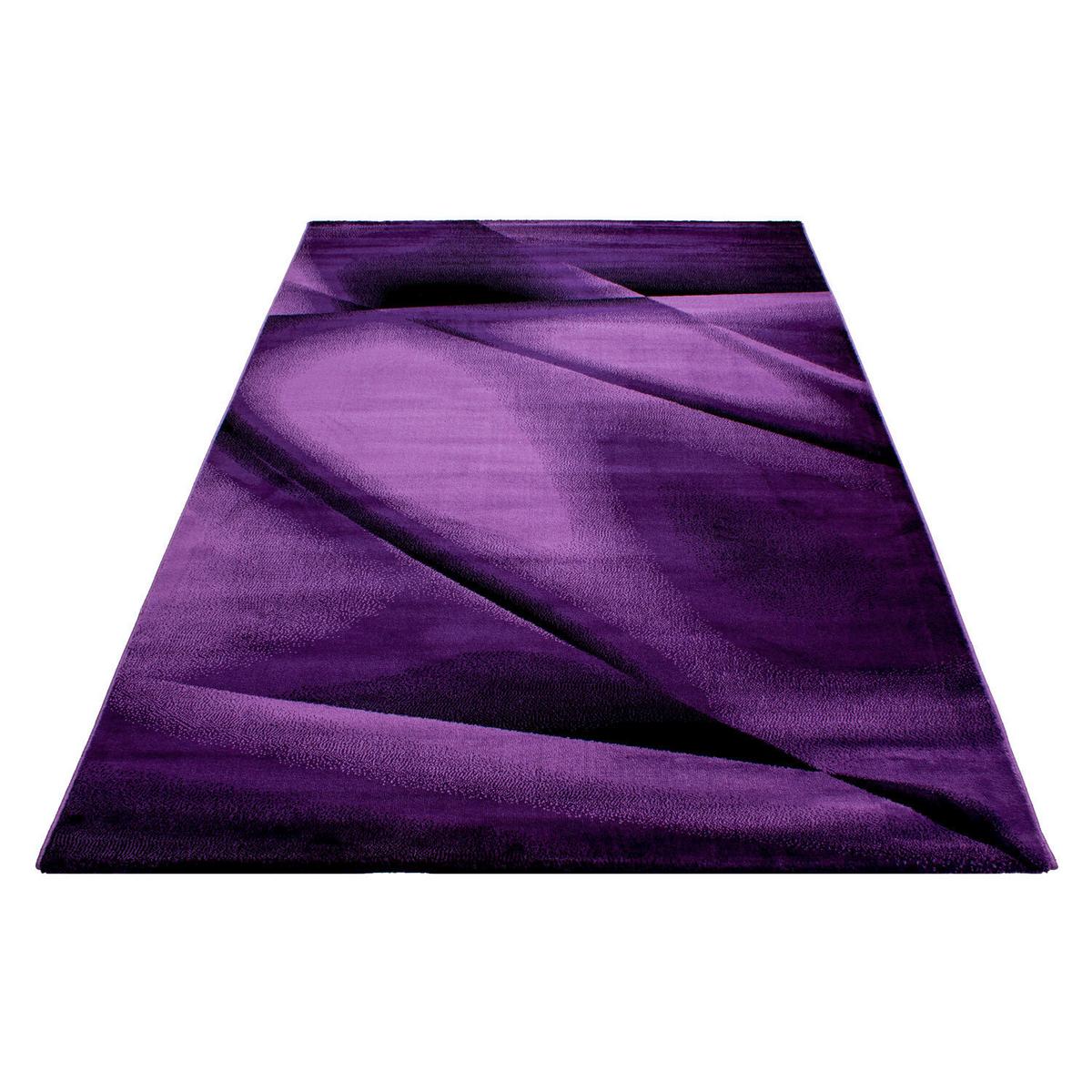 Flachwebteppich Miami - Lila, Design, Textil (140/200cm) - Novel