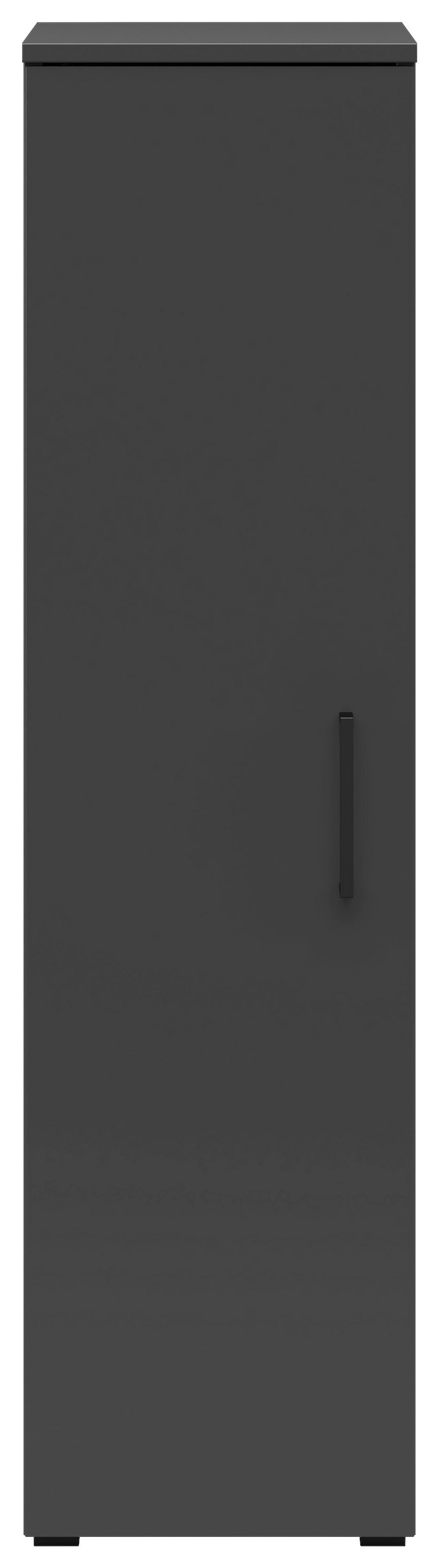 Skriňa MULTISTAURAUM š: 30 cm - čierna/grafitová, Modern, kompozitné drevo/plast (30/115/40cm)