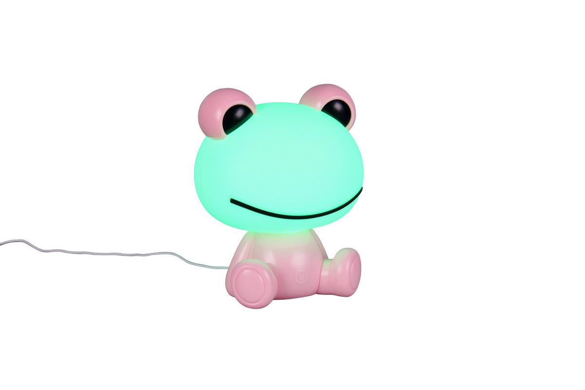 LED-Tischleuchte Hopper Weiß Pink B: 16,5 cm - Pink/Weiß, LIFESTYLE, Kunststoff (19,5/16,5/24,5cm)