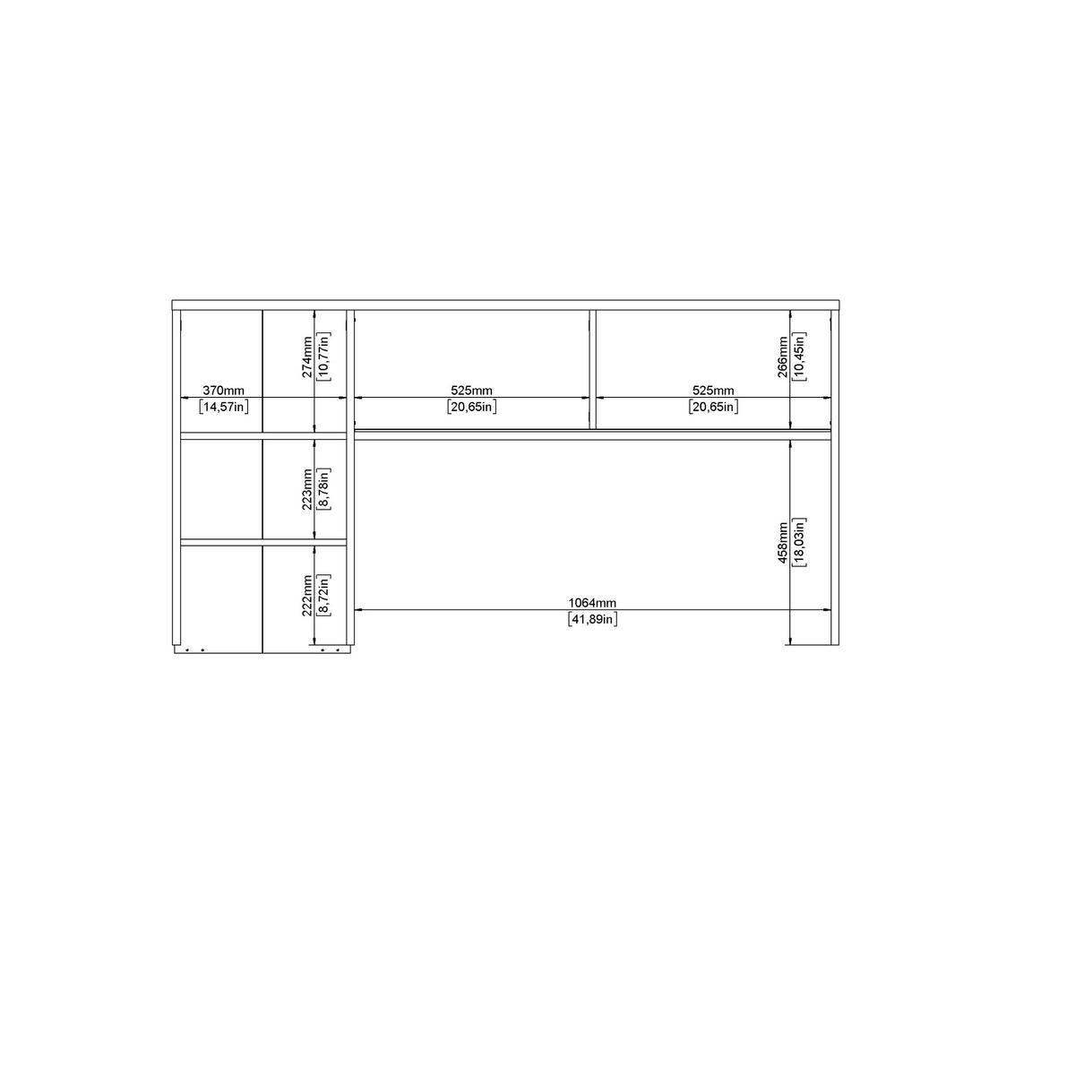 Schreibtisch Function Plus Eichefarben, L: 149 cm - Eichefarben, MODERN, Holzwerkstoff (149/48,2/156,2cm) - P & B
