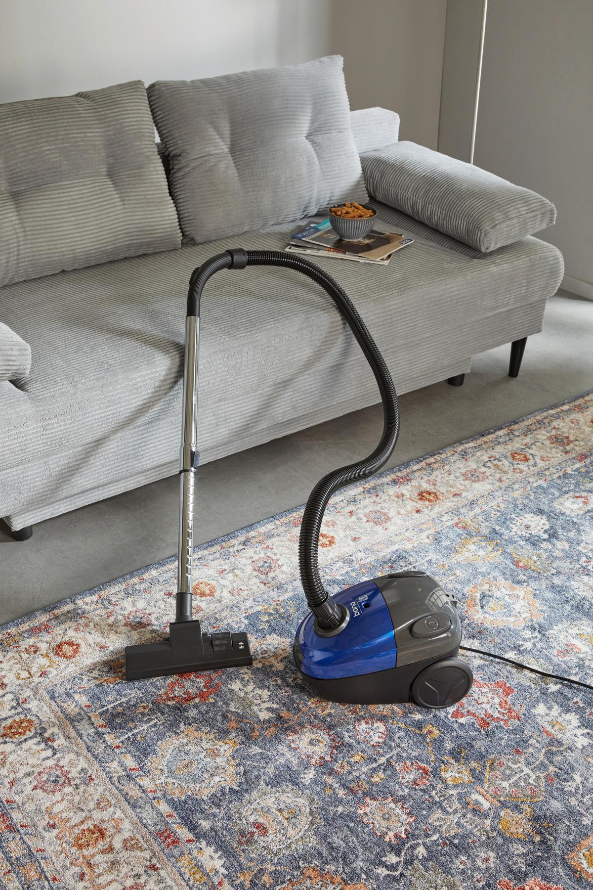Staubsauger mit Beutel, Ravel +passende Filter 800w - Blau/Anthrazit, LIFESTYLE, Kunststoff/Metall (34,5/23,9/25cm) - Bono
