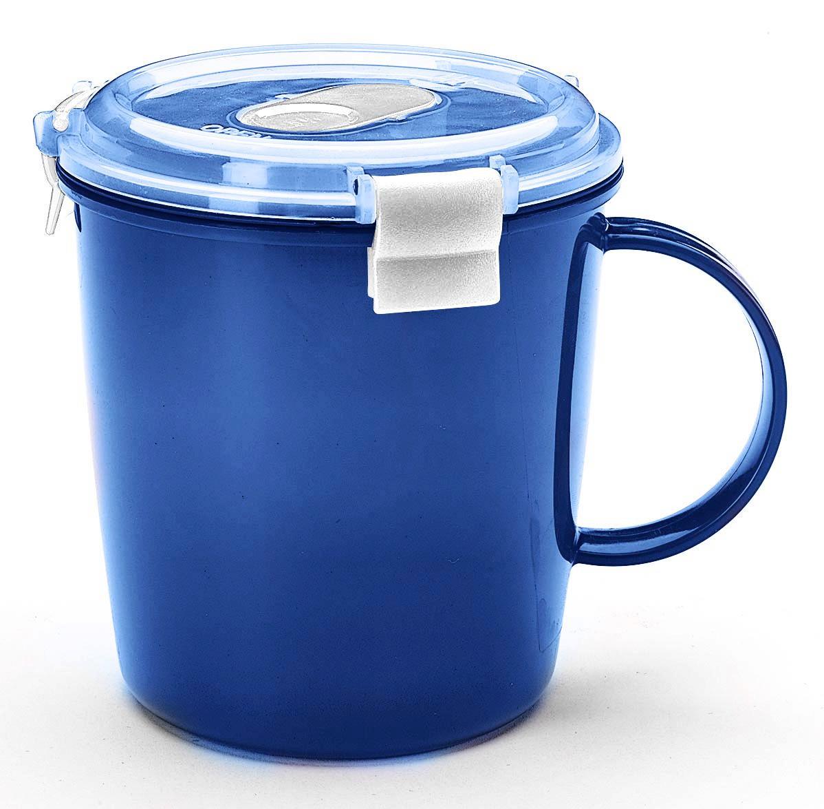 Ételtároló Doboz 1920 03 - Áttetsző/Kék, konvencionális, Műanyag (0,66l) - Plast 1