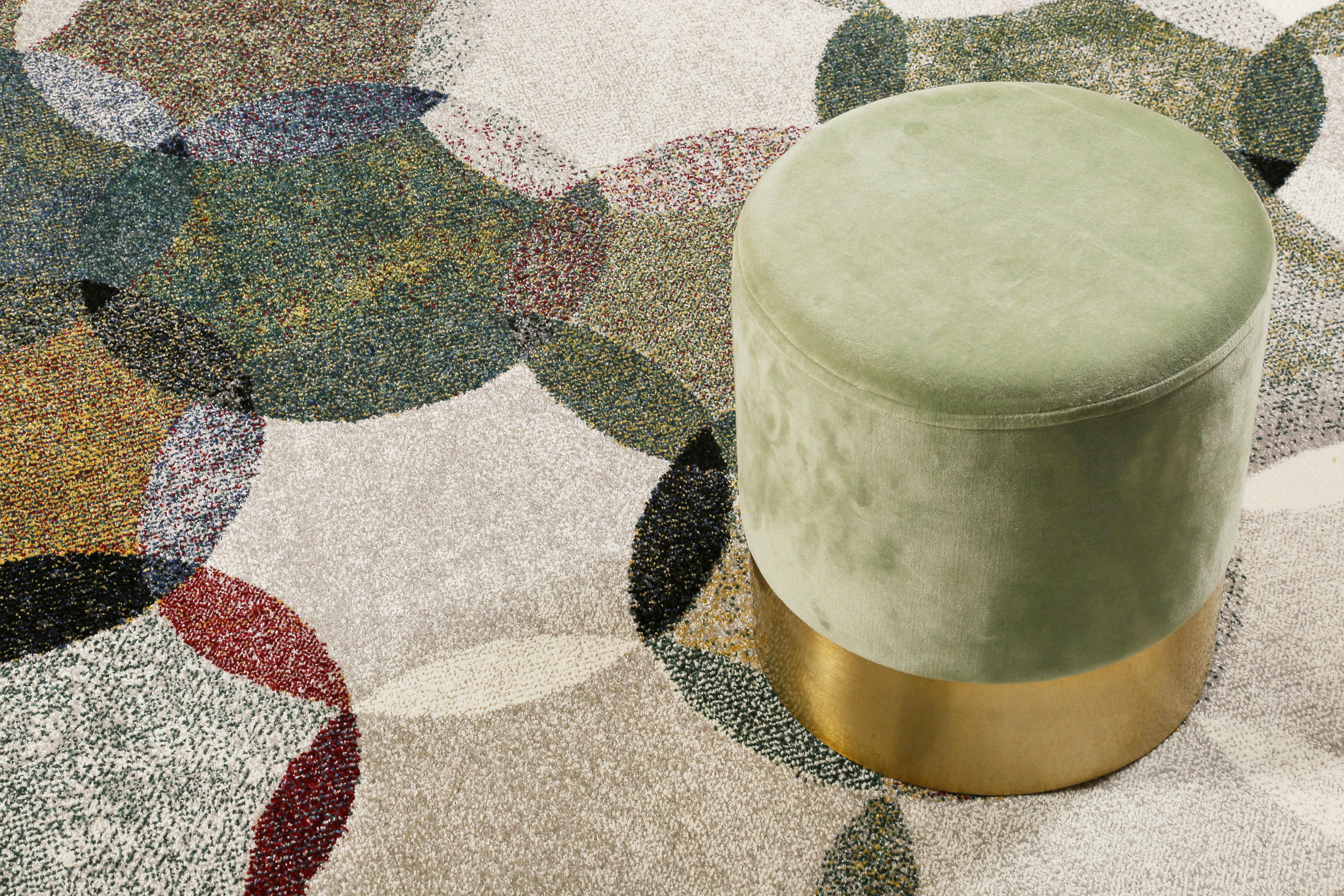 Webteppich Modernina - Dunkelgrün/Multicolor, KONVENTIONELL, Textil (160/225cm) - Esprit