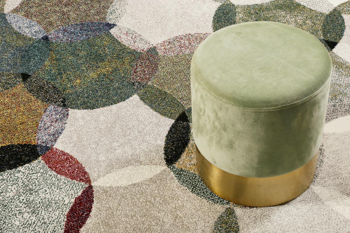 Webteppich Modernina - Dunkelgrün/Multicolor, KONVENTIONELL, Textil (120/170cm) - Esprit