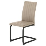Schwingstuhl Elena - Schlammfarben/Schwarz, KONVENTIONELL, Textil/Metall (42,5/94,5/60cm)
