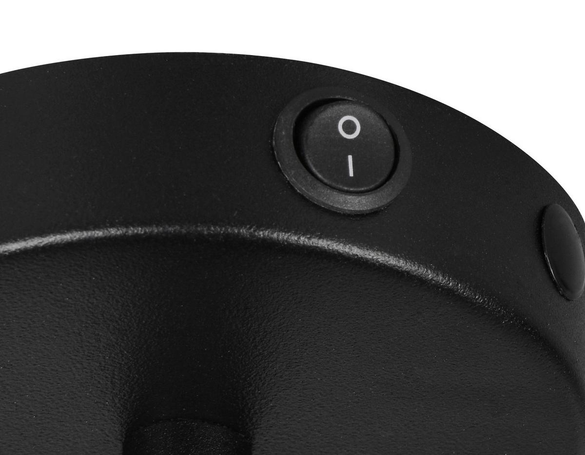 Strahler Bidar D: 12 Cm Naturfarben Schwarz Goldfarben - Goldfarben/Schwarz, Trend, Holz/Metall (12/27cm)