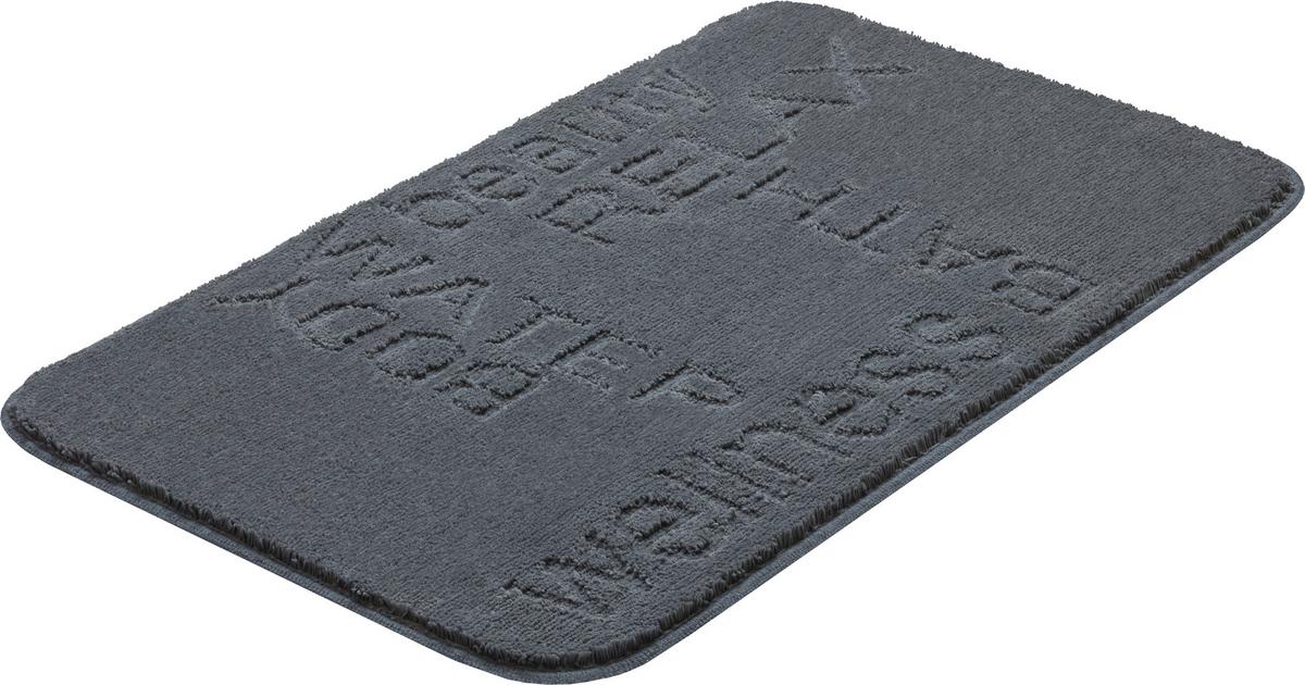 Badematte Capricio - Anthrazit, Basics, Textil (60/90cm) - Grund