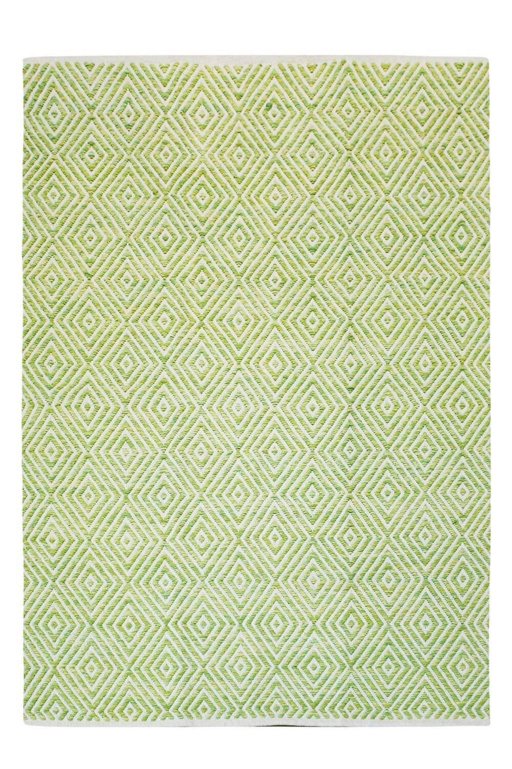 Flachwebteppich Aperitif Grün, 120x170 cm - Grün, KONVENTIONELL, Textil (120/170cm)