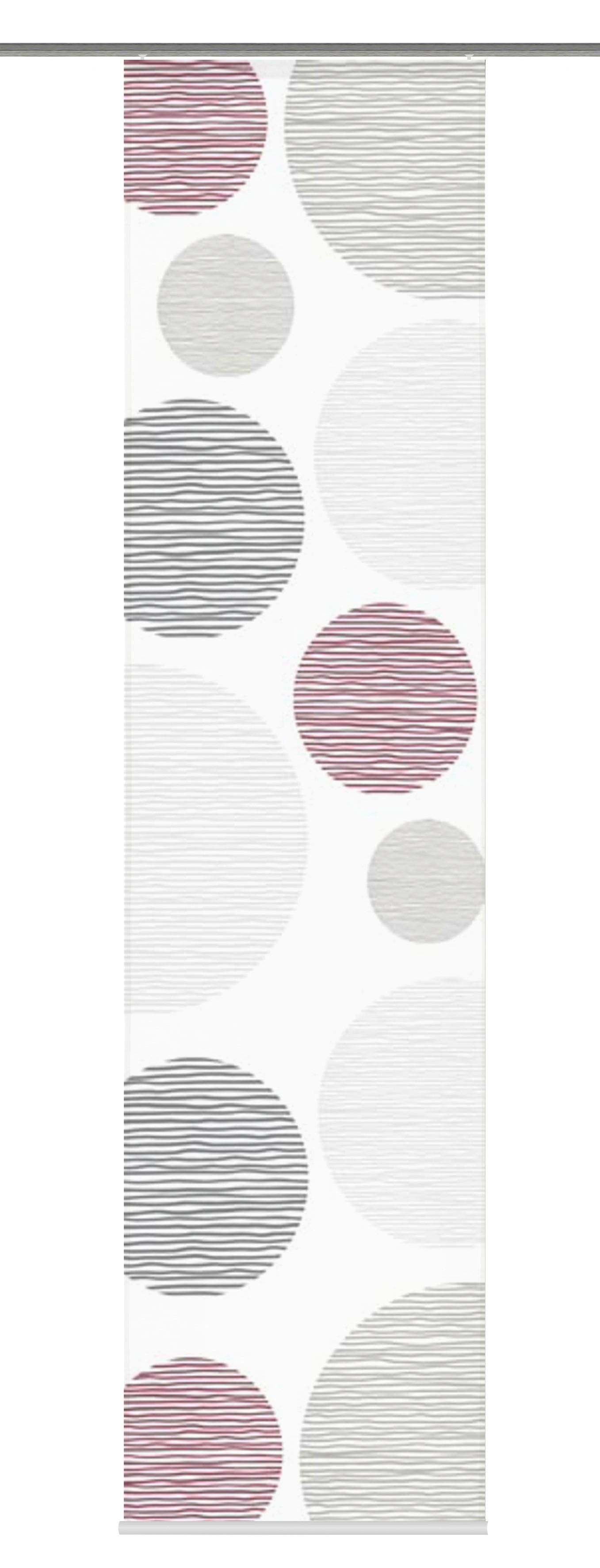 Flächenvorhang Bordeaux 60/245 cm - Bordeaux, Design, Textil (60/245cm) - Schmidt W. Gmbh