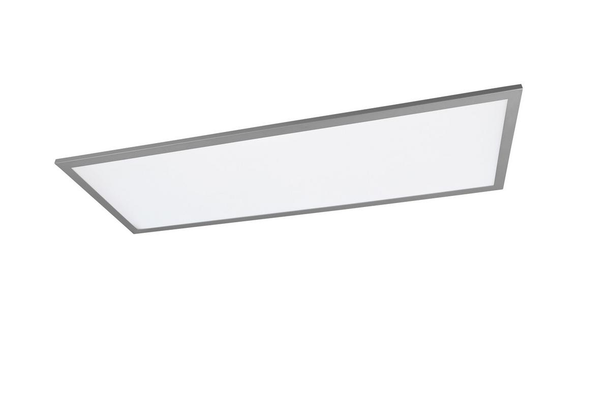 LED-Deckenleuchte Gamma L: 80 cm mit Fernbedienung - Schwarz, Basics, Metall (80/5/29,5cm)