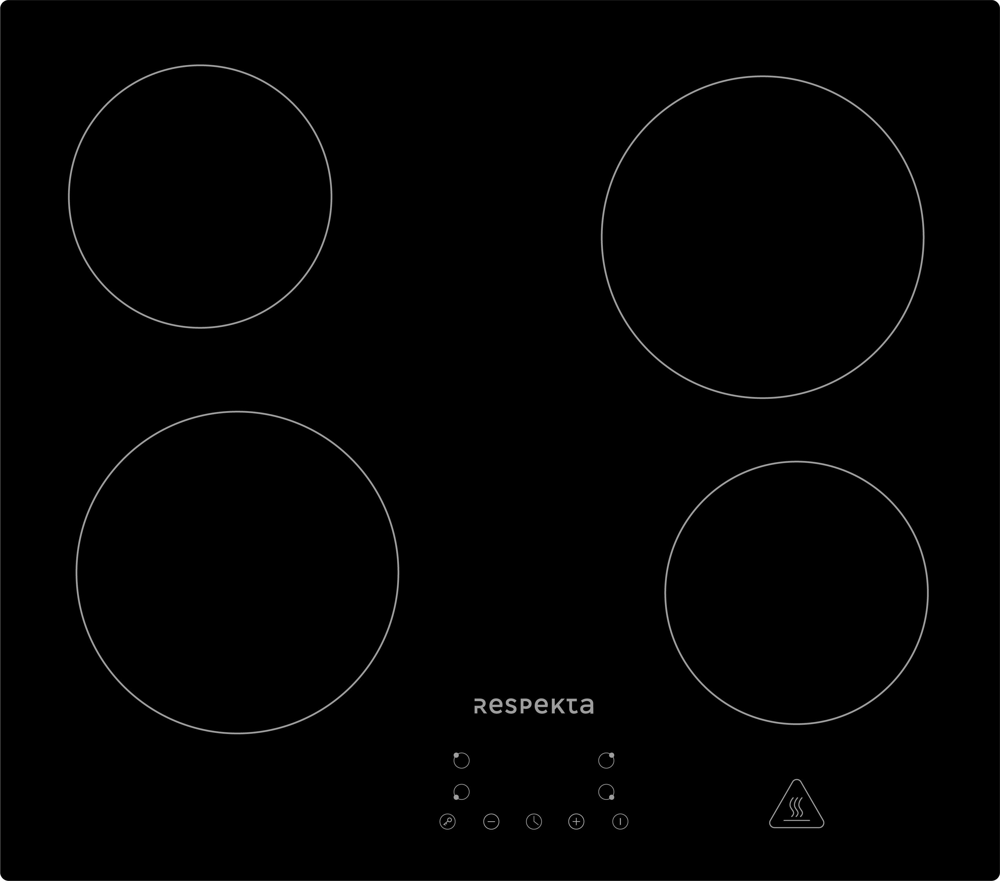 Glaskeramikkochfeld Respekta km4400-28