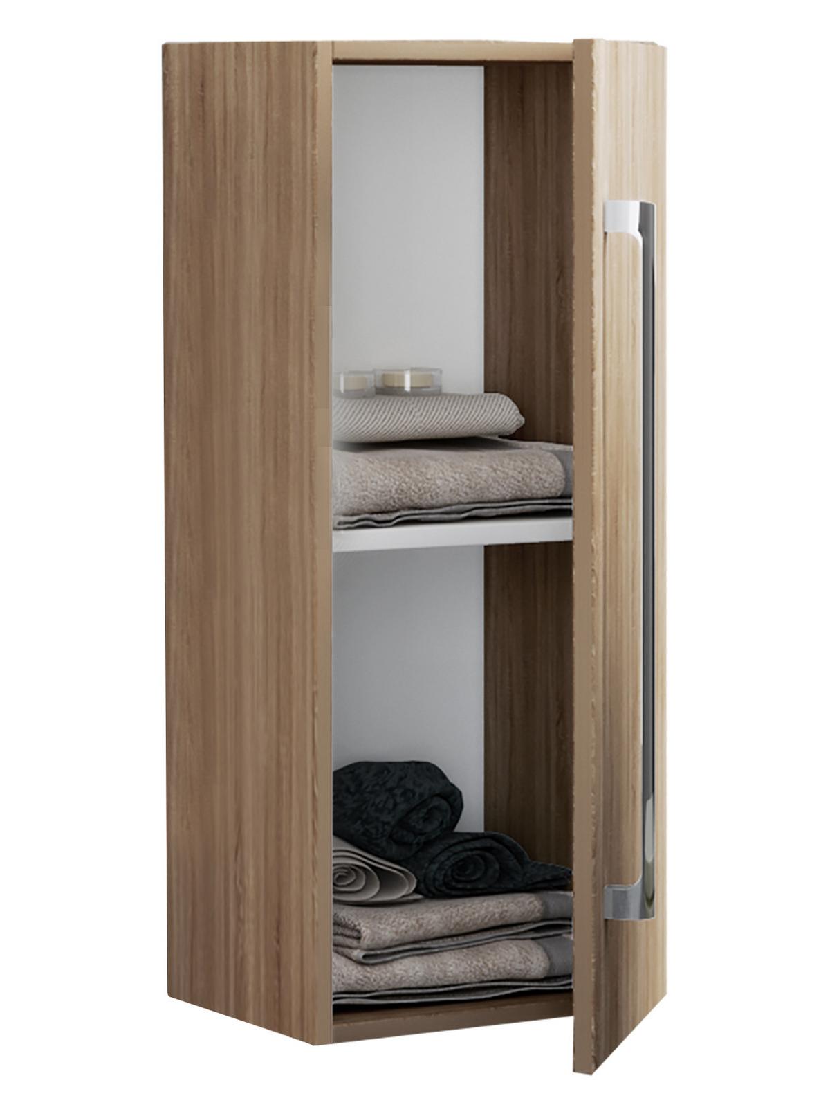 Midischrank Badinos Sonoma Eiche B: 33 Cm - Sonoma Eiche, MODERN, Holzwerkstoff (33/75/22cm) - MID.YOU