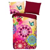 Wendebettwäsche Ernesta - Rot/Multicolor, MODERN, Textil