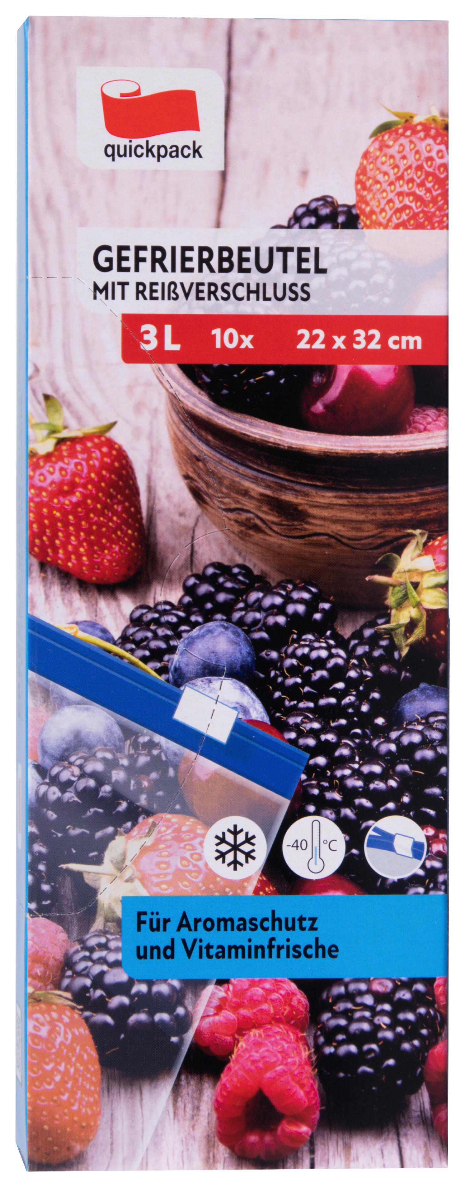 Mélyhűtő Zacskó 70784 Fredo - áttetsző, Basics, műanyag (22/32cm) - Quick Pack
