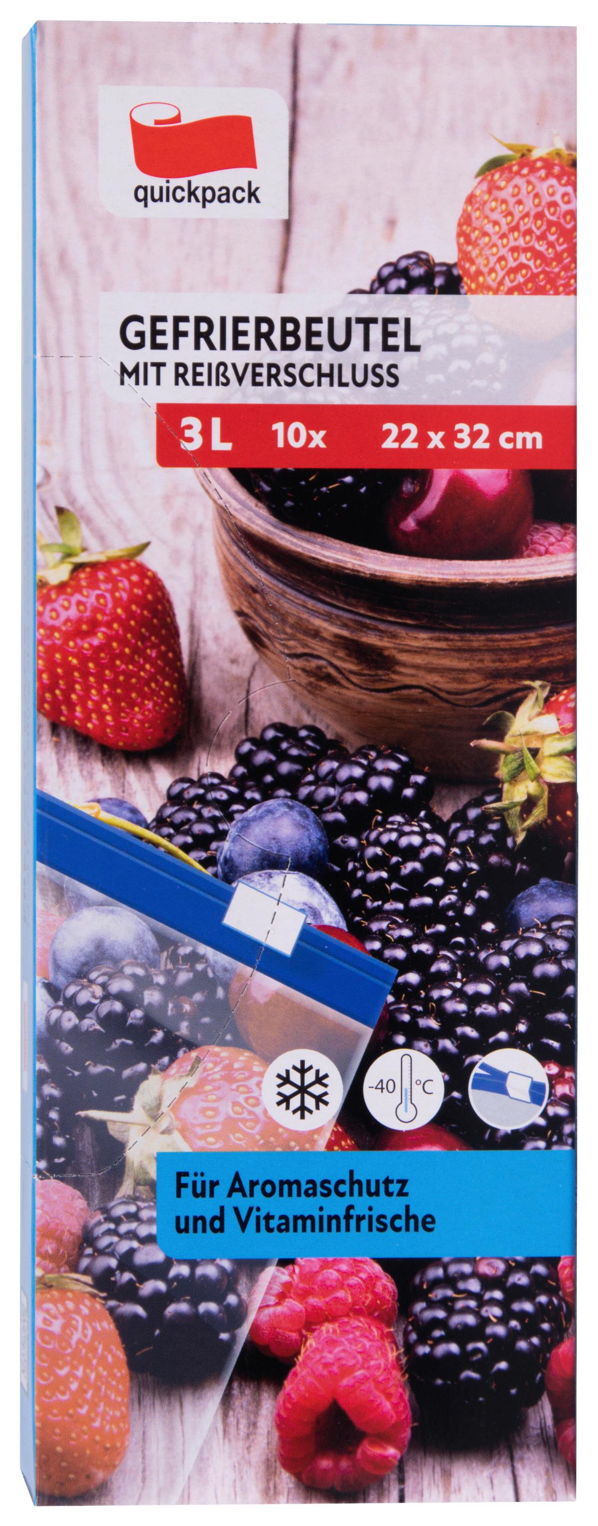 Mélyhűtő Zacskó 70784 Fredo - áttetsző, Basics, műanyag (22/32cm) - Quick Pack